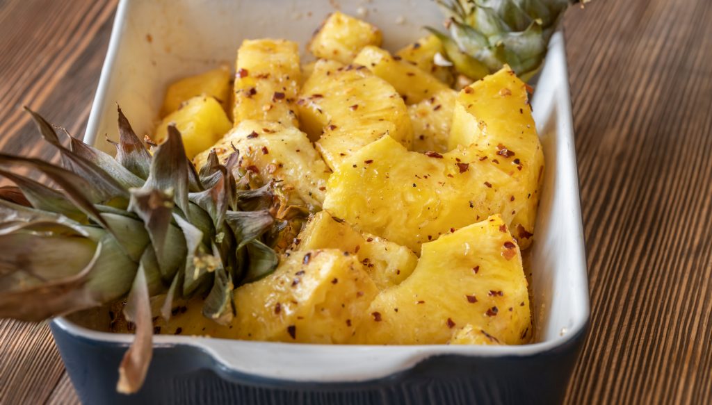 Piña asada con canela Receta para freidoras de aire - InnovaGoods