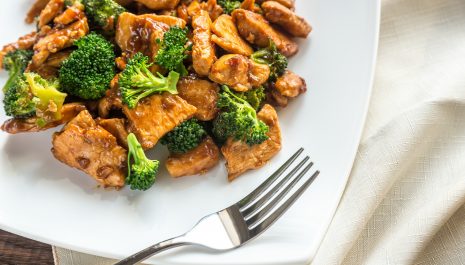 Veal with broccoli